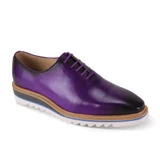  Giovanni Men’s Purple Leather Casual Lace Up Shoe Ruben 