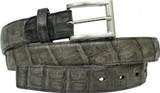  Belvedere Mens Gray Genuine Crocodile Belt 1999 