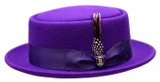  Bruno Capelo Men's Porkpie Wool Felt Hat PP-110 
