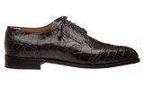  Mens Italian Alligator Shoes by Ferrini Brown Wingtip 3673 