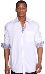  George White 3 Button Collar Mens Fashion Shirts AH608 