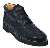  Los Altos Black Ostrich Casual Chukka Boot ZA060305 