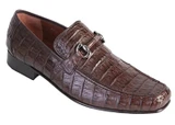  Los Altos Mens Brown Crocodile Loafer Slip On ZV108207 