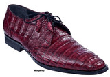  Los Altos Mens Burgundy Crocodile Shoes Plain Toe ZV088206 