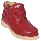  Los Altos Red Crocodile Ostrich Ankle Boot ZA050212 