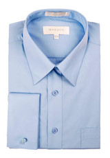  Marquis French Cuff Shirt Mens Light Blue Regular Collar 009F 