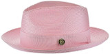  Bruno Capelo Men's Summer Hat Pink Fedora Style FN-827 
