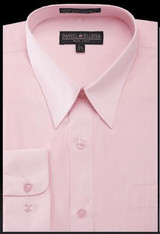  Mens Dress Shirt Pink Regular Fit Daniel Ellissa DS3001 