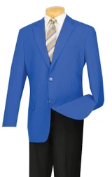  Blazer for Men Royal Blue Sport Coats Suit Jacket Lucci Z-2PP 