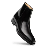  Mezlan Men's Black Shiny Calfskin Stylish Ankle Boot Alta 