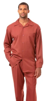  Montique All Rust Walking Suit for Men Long Sleeve 1641 Size M, L 