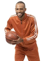  Mens Track Suit Rust White Stripe Jogging Set Montique JS26 