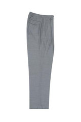 Tiglio Men's Light Gray Wool Wide Leg Dress Pants Slacks E09063/26 