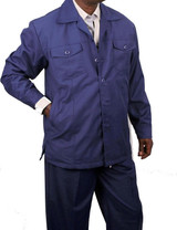  Veronesi Mens Leisure Suits Blue Wide Leg Casual Outfit Modena 