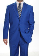  Royal Blue Suit by Milano 2 Button Mens Suits Regular Fit 702P 
