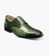 Stacy Adams Mens Green Shiny Leather Dress Shoes OS25740-340