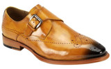 Giovanni Mens  Buckle Strap Scotch Tan Formal Shoes Jeffery