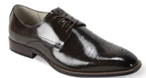 Giovanni Mens Chocolate Brown  Lace Up Wedding Shoes Joel