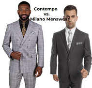 ContempoSuits.com vs. MilanoMenswearonline.com: Style, Selections & Value