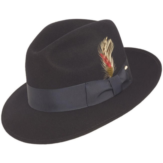 Men's Untouchable Off White Fedora Wool Dress Hat