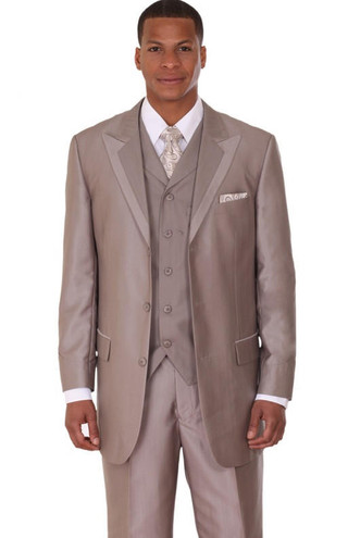 Mens Fashion Suits by Milano Moda Burgundy Vested Sharkskin Suit 5907V
