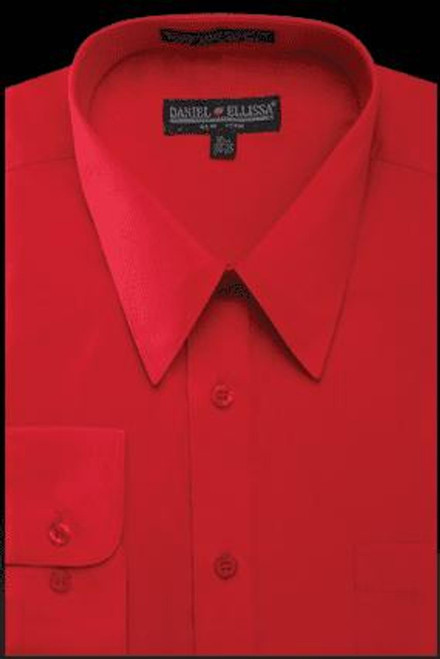  Mens Dress Shirt Red Regular Fit Daniel Ellissa DS3001      Mens Dress Shirt Red Regular Fit Daniel Ellissa DS3001  Mens Dress Shirt Red Regular Fit Daniel Ellissa DS3001 Final Sale 
