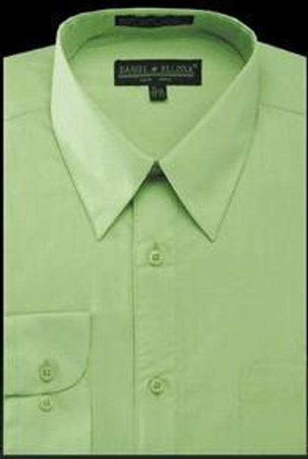Mens Dress Shirt Apple Green Regular Fit Daniel Ellissa DS3001 Final Sale   Mens Dress Shirt Apple Green Regular Fit Daniel Ellissa DS3001 Final Sale