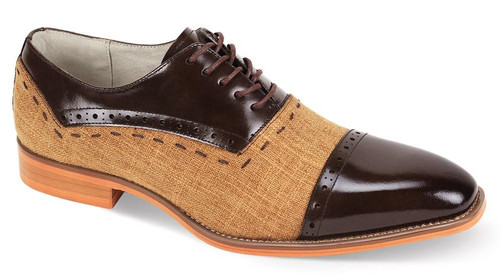  Giovanni Brown Tan Spectator Shoes Reed Size 13 Final Sale 