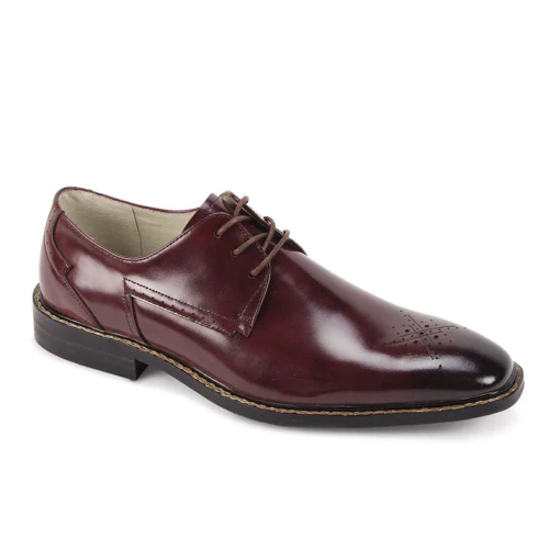 Giovanni Mens Burgundy Lace Up Shoes Toby
