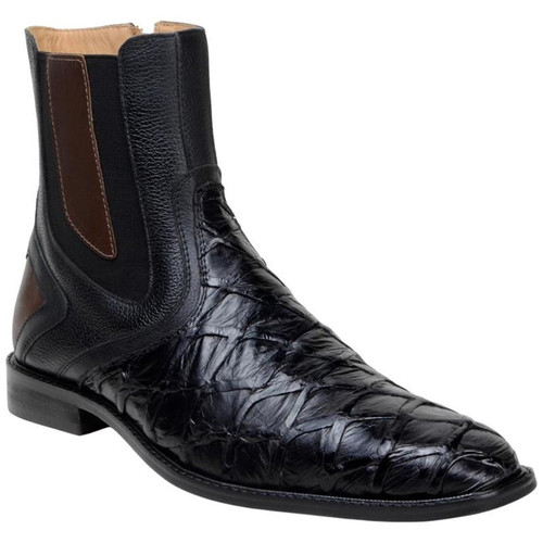  Belvedere Mens Black Piraucu Chelsea Dress Boots Lima 