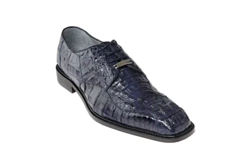  Belvedere Navy Blue Gator Shoes Hornback Oxford Chapo 
