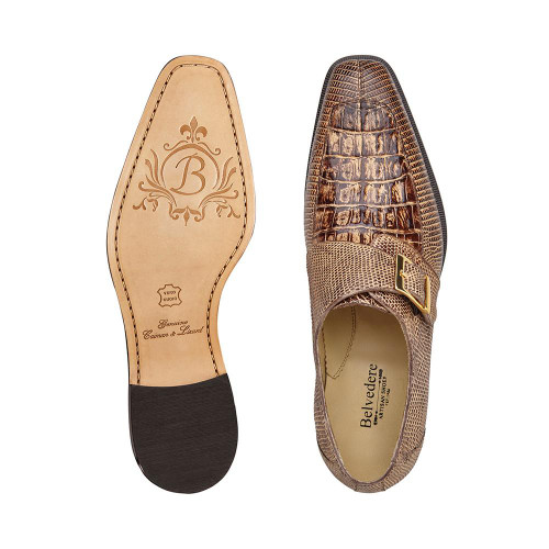 Paolo De Marco Mens Genuine Alligator Monk‎ Strap Paolo De Marco Men main image 3