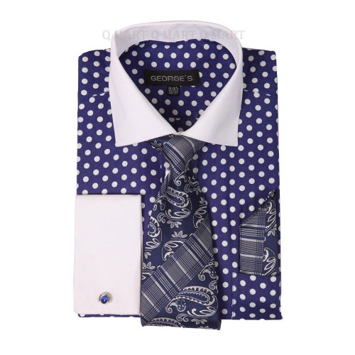 LOUIS VUITTON WHITE COTTON ROUND CUFF DRESS SHIRT –