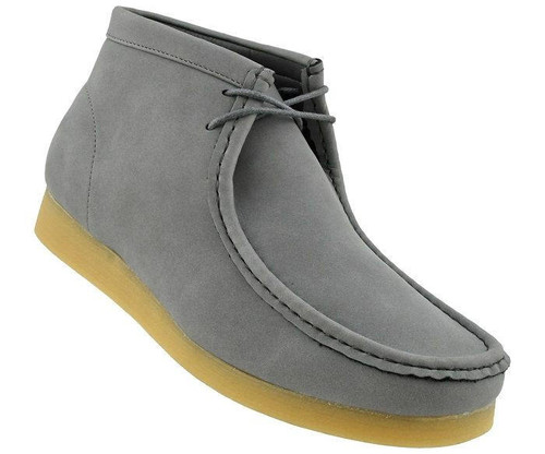  British Style Chukka Boot Men's Moccasin Toe Gray Jason2 