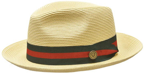  Bruno Capelo Men's Natural Braid Straw Fedora Hat RE660 