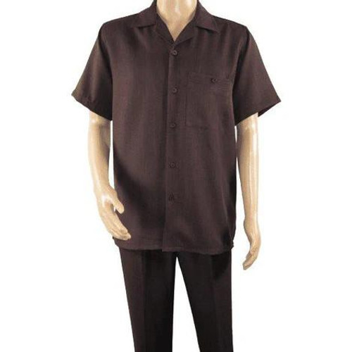  Dreams Mens Brown Short Sleeve Walking Suit Daytona 256-02 