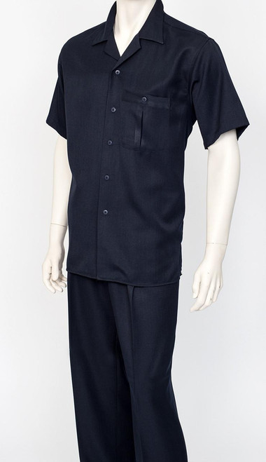  Dreams Mens Navy Short Sleeve Walking Suit Daytona 256-01 