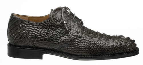  Mens Alligator Shoes by Ferrini Grey Hornback Square Toe 228 