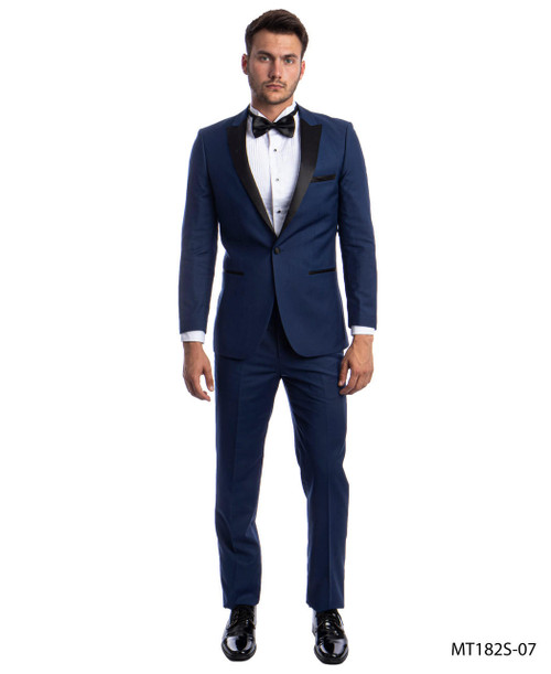  Brian Michaels Slim Fit Tuxedos for Men Cobalt Blue Peak Lapel MT182S-07 