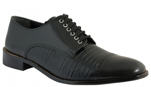  Giorgio Brutini Mens Black Biscuit Toe Dress Shoes 210471 Size 10, 10.5 Final Sale 