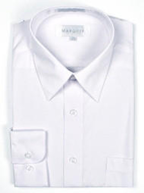  Marquis Mens White Dress Shirt Regular Fit 009 