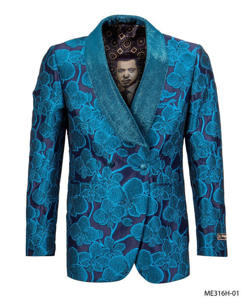 Turquoise Tuxedo Jacket