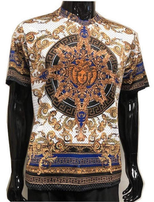  Prestige Royal Silky Mesh Shirt Short Sleeve DPP512 Size L 