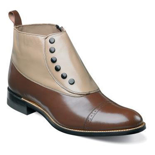  Stacy Adams Madison Mens Brown Tan Spats 00026-249 