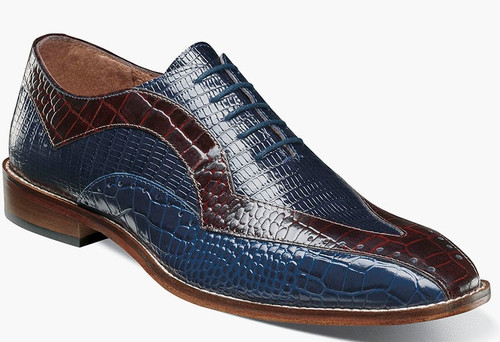 Stacy Adams Men's Gator Dress Shoes Blue Multi OS25682-469