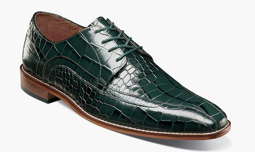  Stacy Adams Men's Suit Shoes Gator Print Green OS25681-300 