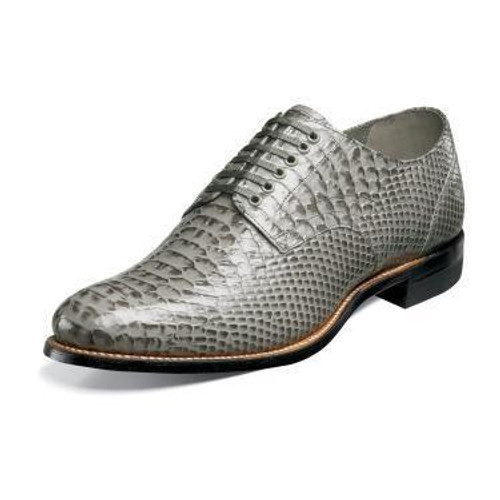  Stacy Adams New Madison Men's Gray Snake Motif Shoes 00055-020 Size 13 Final Sale 