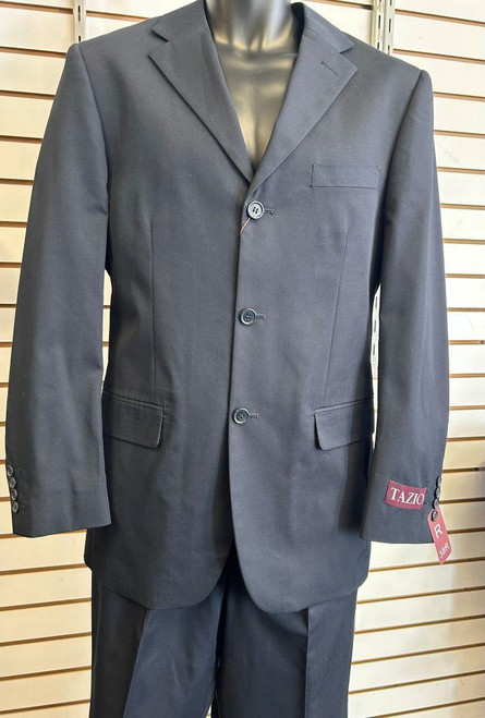  Men's Navy 2 Piece Solid Color Tazio M071 Size 38R Final Sale 