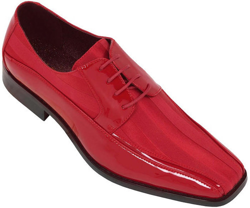 Tuxedo Shoes Mens Red Stripe Bolano 179 Size 8.5