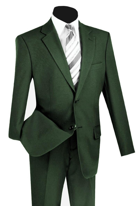  Olive 2 Button 2 pc. Mens Suit 2PP Size 44R Final Sale 